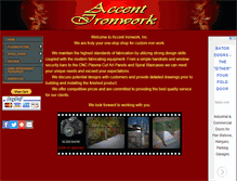 Tablet Screenshot of accentironwork.com